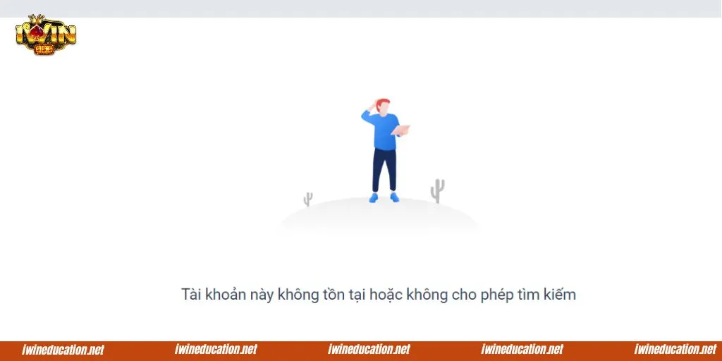 Lỗi tài khoản không tồn tại
