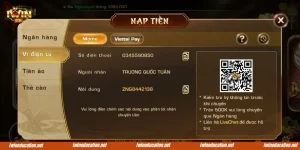Nạp tiền IWIN qua ví điện tử