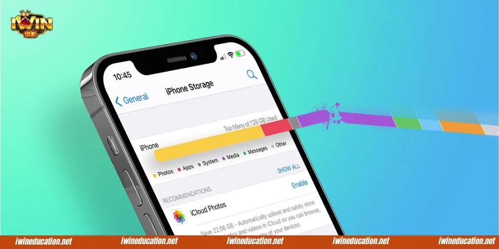 Đảm bảo thiết bị có đủ dung lượng trống
